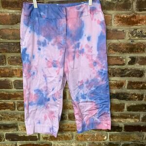 Willi Smith Custom Tie Dye Capri Pants Size 6